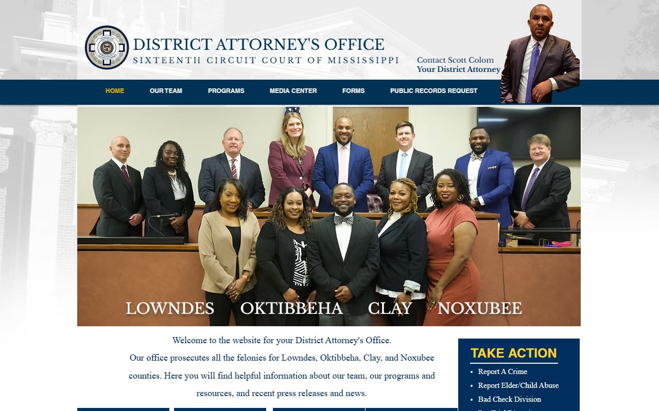 Clay County criminal court records and Sixteenth Circuit District Attorney page
