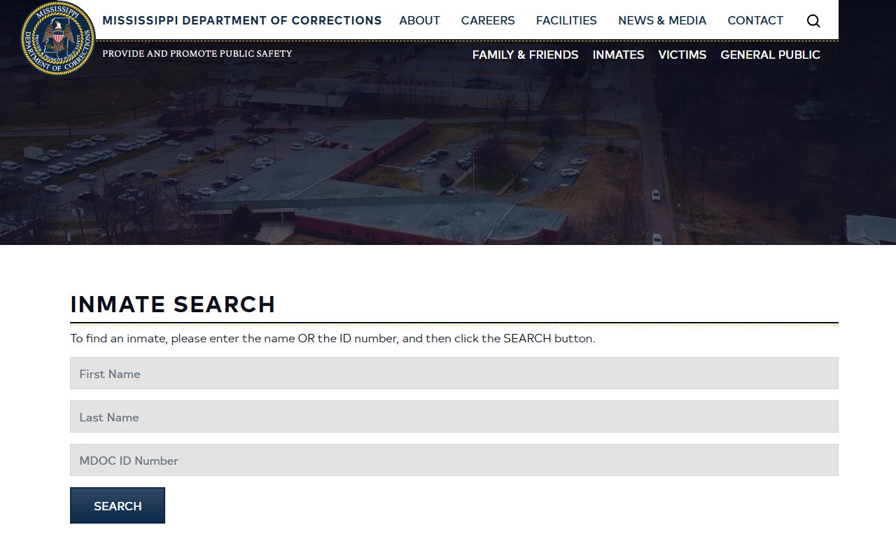 Clay County inmate search through the Mississippi MDOC inmate lookup